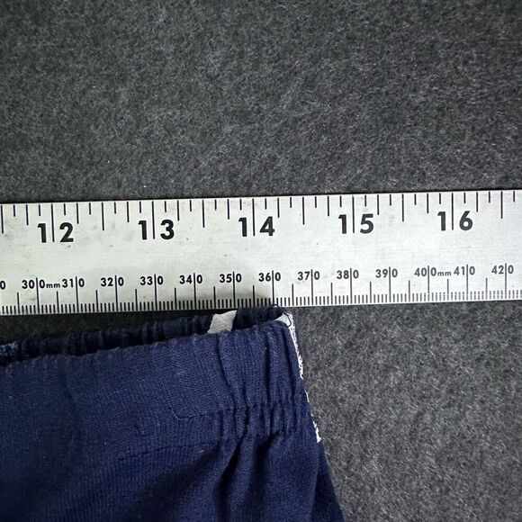 Vintage Cropped Nautical Print Pants Womens M‎ Petite Blue Lighthouse, Sailboat, - Picture 5 of 8